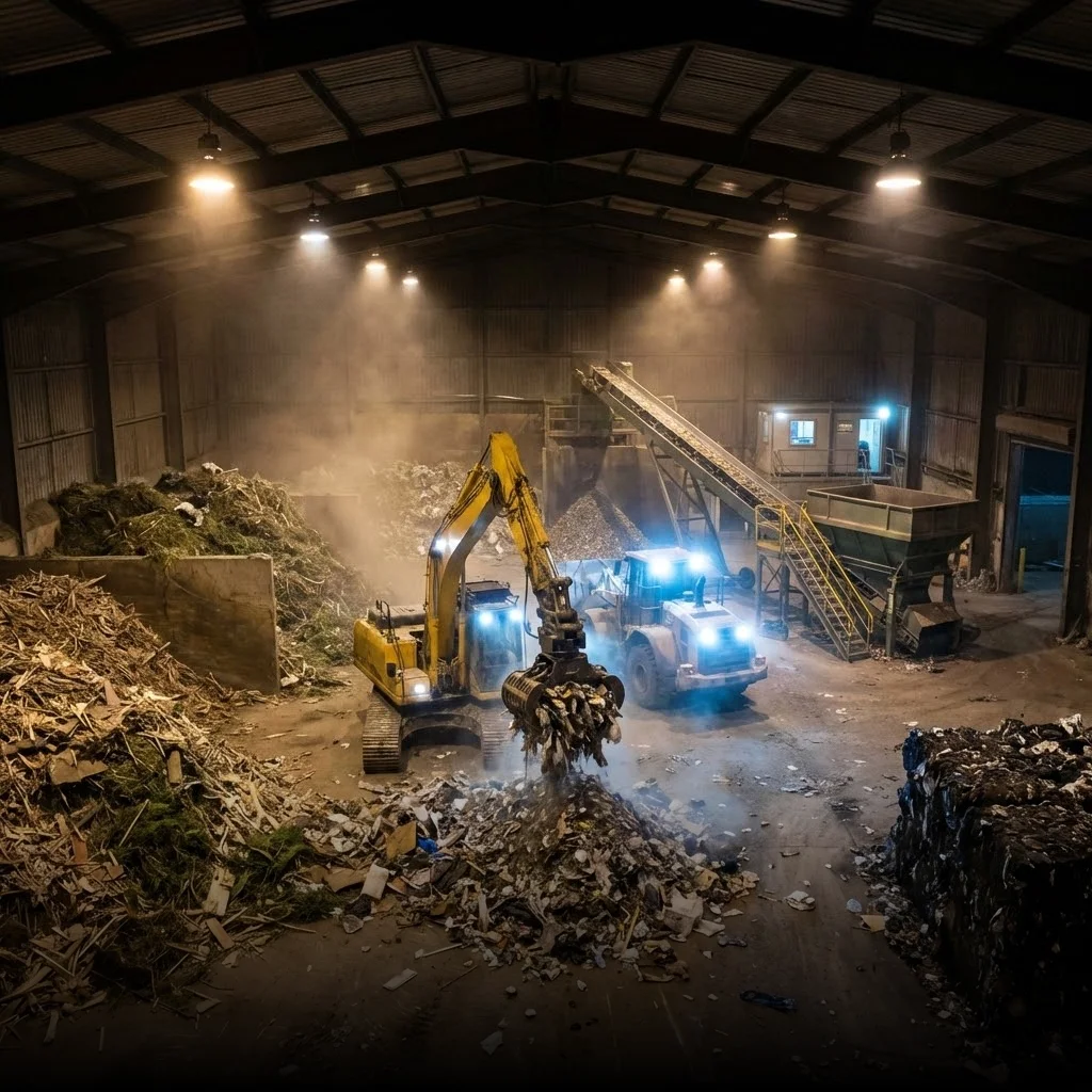 Regelefterlevd förnybar energi för avfallshantering och cirkulära produkter