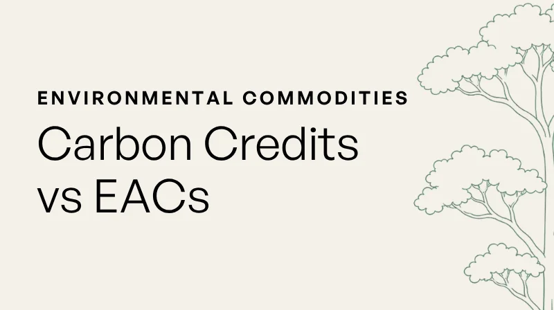 Anglies kreditai vs emisijų leidimai vs energijos atributų sertifikatai (EAC): supraskite skirtumą