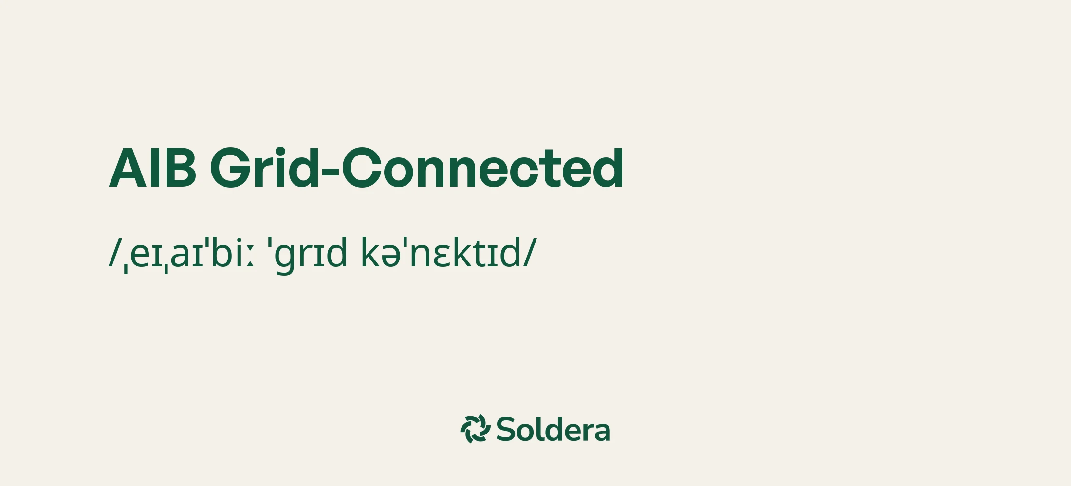 Pronunciation of AIB Grid-Connected Using IPA Characters