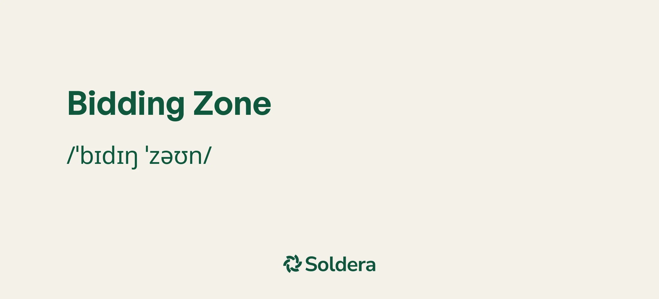 Pronunciation of Bidding Zone Using IPA Characters