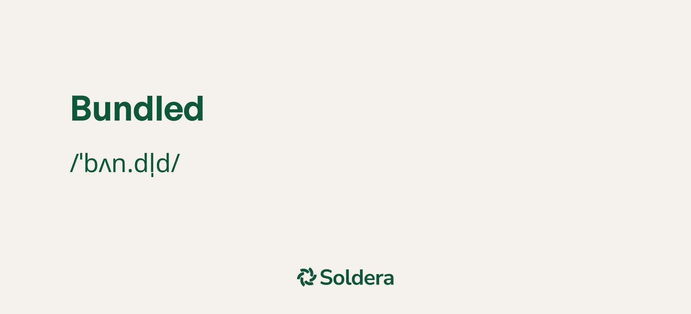 Pronunciation of Bundled Using IPA Characters