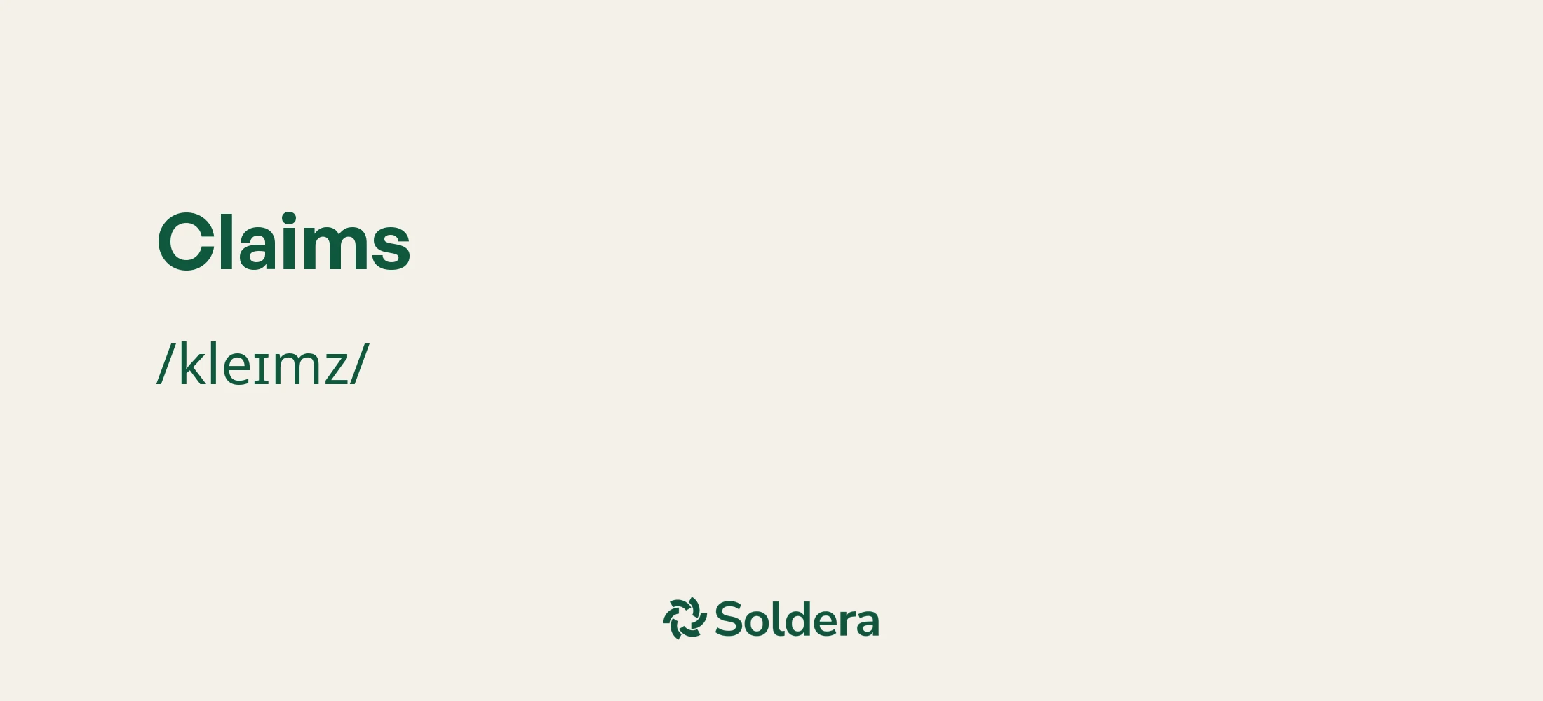 Pronunciation of Claims Using IPA Characters