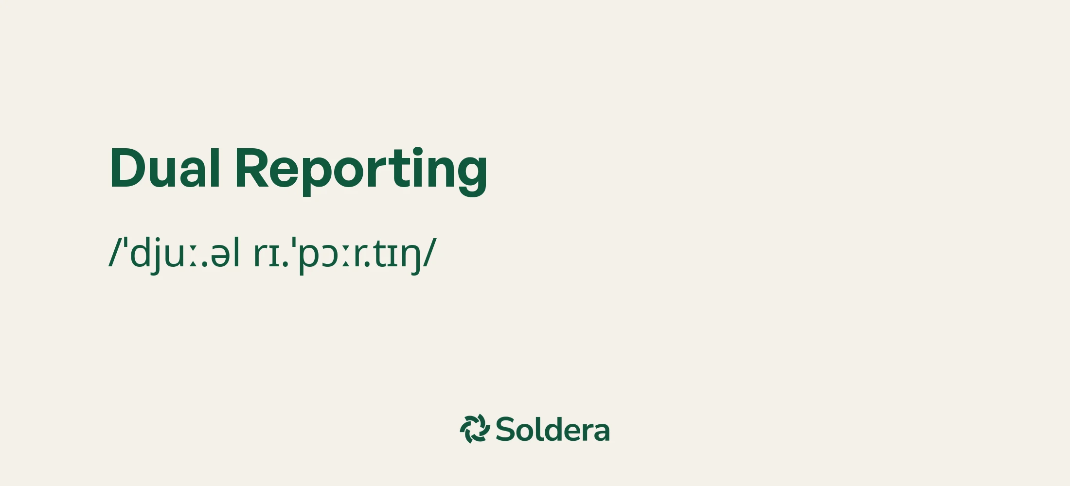 Pronunciation of Dual Reporting Using IPA Characters