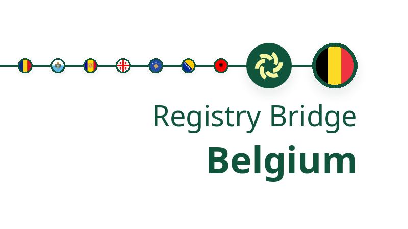 Entwertungen in Belgien: Registry Bridge zu den Registern in Brüssel, Flandern, Wallonien und auf Bundesebene