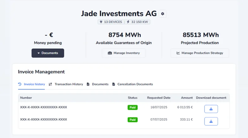 Soldera Feature Spotlight: Renewable Compliance & Consolidated Reporting  - Demo image